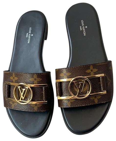 louis vuitton lockit mule|Louis Vuitton flat mule sandals.